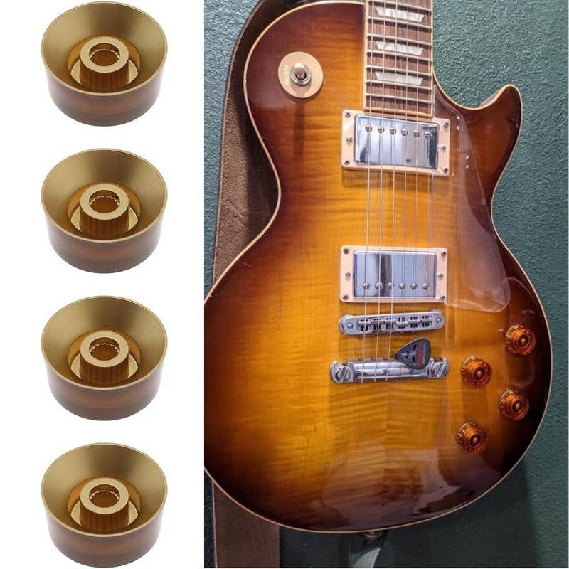 4 Pcs Control Knobs Speed Volume Tone Control Knobs 6mm