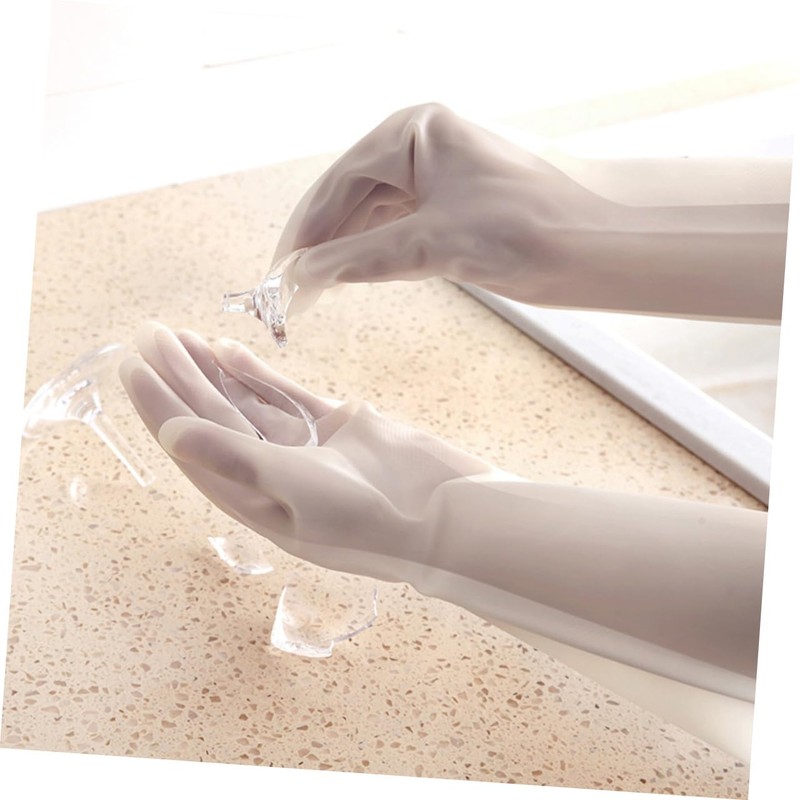 COLLBATH 1 Pair Reusable Kitchen Gloves Household Protective Dishwashing Gloves