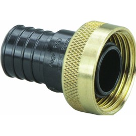 Viega 50151 PureFlow Zero Lead Poly Alloy PEX Crimp Supply Adapter with 1-Inch by 1 Crimp x Manabloc Supply, 5-Pack