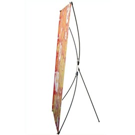 2 Sets Adjustable Tripod X Banner Stand Trade Show Display, W24"~29" x H61"~68"