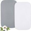 100% Cotton Crib Sheets Fitted, Compatible with Next2me and All