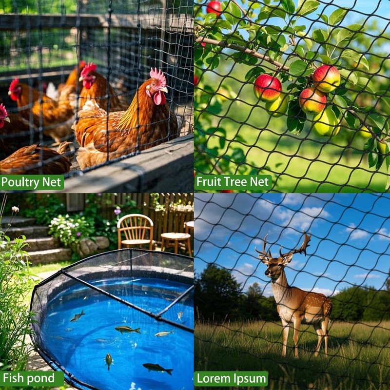VBWSL 6 x 50 FT Bird Netting for Garden, 1"