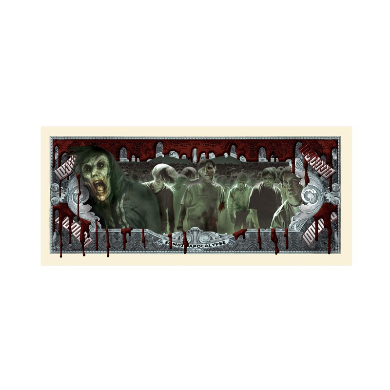 American Art Classics Zombie Million Dollar Bill in Currency Bill