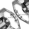 Mountain Bike Pedals- Dual Function Bicycle Flat Pedals and Clipless