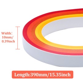 Auvotuis 10mm Width Quilling Paper Strips 40 Colors 900 Strips Paper Quilling Strips Kit Origami Paper Strips for DIY Art Craft, Length 39cm