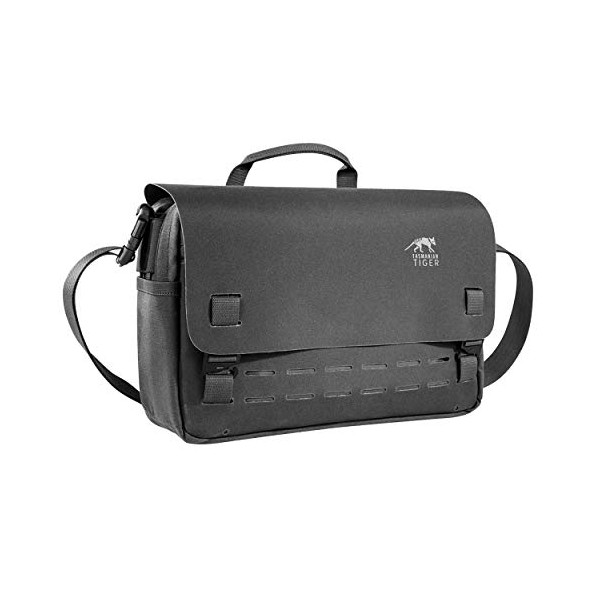 Tasmanian Tiger Unisex Adult TT Support Bag Shoulder Bag, Black, 35 x 23 x 10 cm