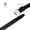 KIETH KE21463-19 Men's Business Belt, Genuine Leather, Black, Smooth Leather,
