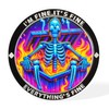 IELCJJ Dumpster Fire Coin - Coloful Skull Dumpster Fire Challenge