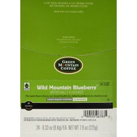 Green Mountain Coffee, Wild Mountain Blueberry, K-Cup Single Serve Portion Pack for Keurig K-Cup Brewers, 24 Count (Pack of 2)