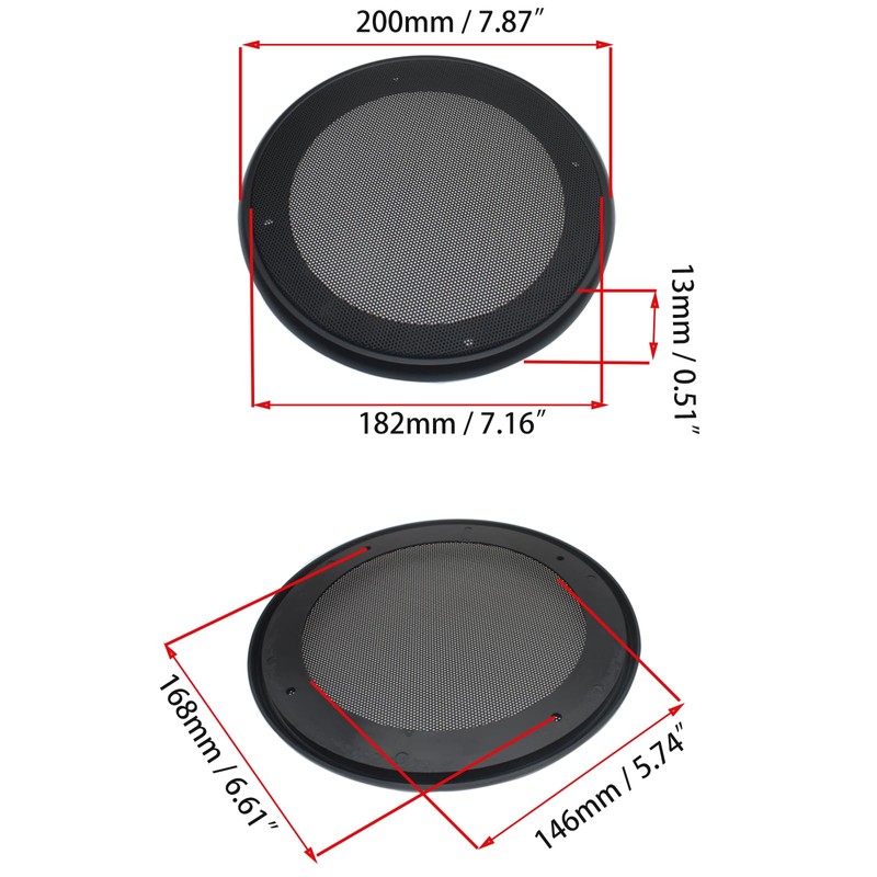OZXNO 2 Pcs Round Ceiling Speaker Grill Covers for 6.5