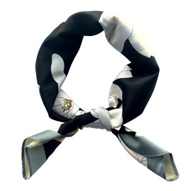 Julunar Silk Scarf for Women and Men with Double-sided Different Patterns Head Scarves Hair Wraps for Sleeping