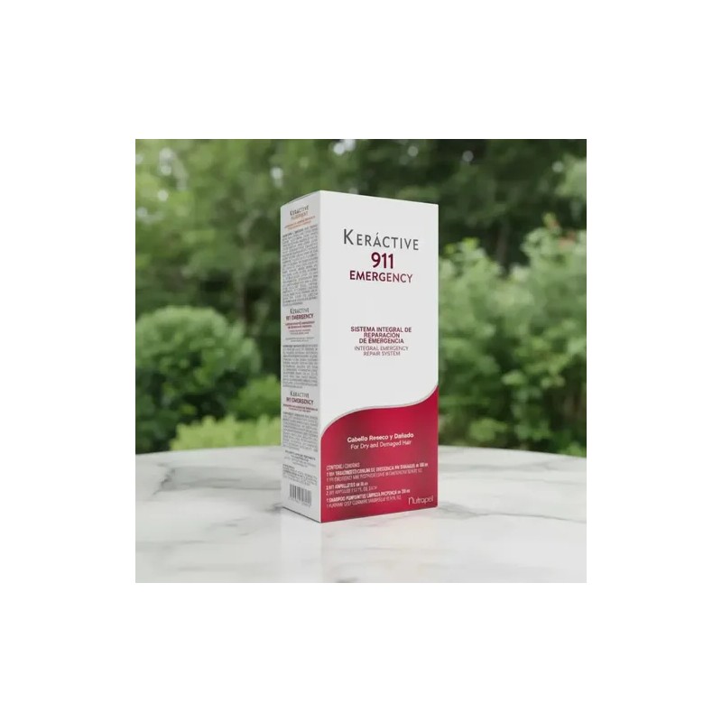 Nutrapel Keráctive 911 Sistema Integral de Reparación Shampoo300 ml+ Tratamiento