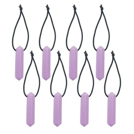 Sensory Oojamabobs - Zip chew Toggles 1/2/4/8 Pack - Autism ADHD Chewy Jewellery - stimming Anxiety aid - Lilac (8)