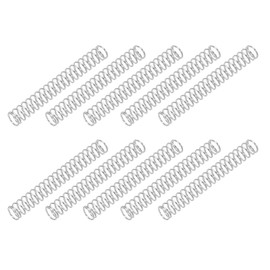 PATIKIL 10pcs 304 Stainless Steel Mechanical Extension Spring Spring 0.4mm Wire Dia x 4mm Outside Diameter x 30mm Length Compression Spring Assortment Kit for Shop and Home Repair