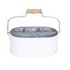 Light & Pro Farmhouse Rustic Silverware Utensil Carry All Caddy-
