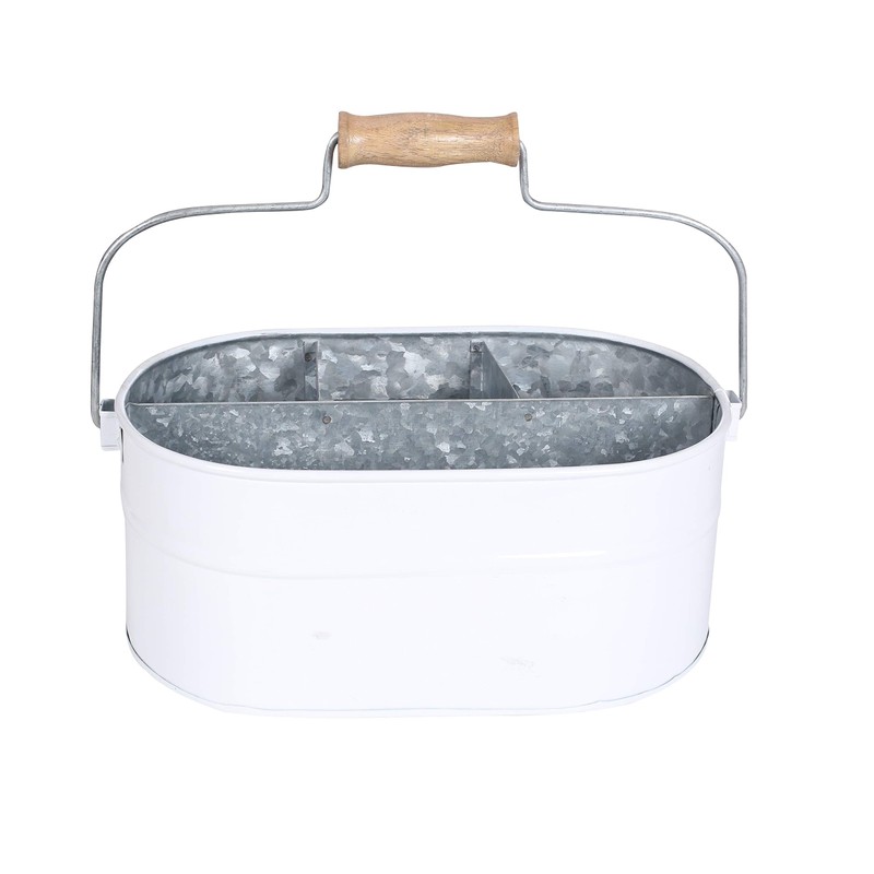 Light & Pro Farmhouse Rustic Silverware Utensil Carry All Caddy-
