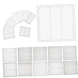 WOONEKY 18pcs French Tip Nail Stickers Manicure Nail Art Guides for French Nails Easy Application Fingertip Tools for Women