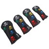 4Pcs Skull Golf Club Head Covers Golf Club Headcovers Colorful