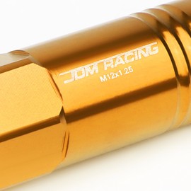 M12 x 1.25 Open End Design 20-Piece Aluminum Alloy Wheel Lug Nuts +1 X Deep Drive Extension (Orange)