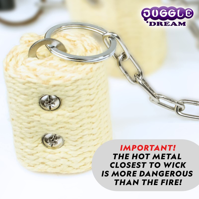 Juggle Dream 50mm Kevlar Wicks Fire Poi