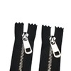 Amykite 2PCS 15cm/6in Zipper Metal,#5 Replacement Zippers,5 mm Non-Separable Zippers,Metal