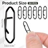 FdcLixuvol 50 Pack Speed Clips for Fishing Lures, Fishing Swivels