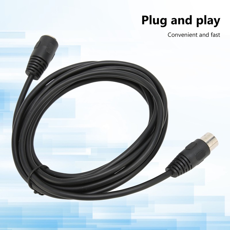 5 Pin MIDI Keyboard Extension Cable Stable DIN Male to