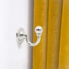 Geluode 8 Pcs Metal Curtain Holdbacks, Curtain Tieback Hooks Metal