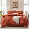 Andency Andency King Size Comforter Set with Sheets Burnt Orange