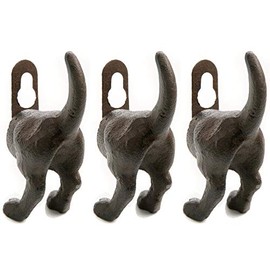 Heavy Cast Iron Dog Wall Hook Antique Look 8.5 cm (3)
