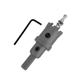 Cjueiom TCT Carbide Hole Saw 25mm / 1 Inch Hole Saw Drill Bit, Metal Hole Cutter with Pilot Drill Bit, Heavy Duty Hole Saw for Stainless Steel Sheet Metal Brass Aluminum Wood Plastic Copper