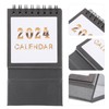 Alipis 2024 Mini Desk Calendar Standing Flip Desk Calendars Table