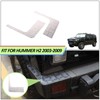 Aluminum Alloy Rear Bumper Protector Guard,Silver L-Shaped Guard Plate,Trunk Bumper