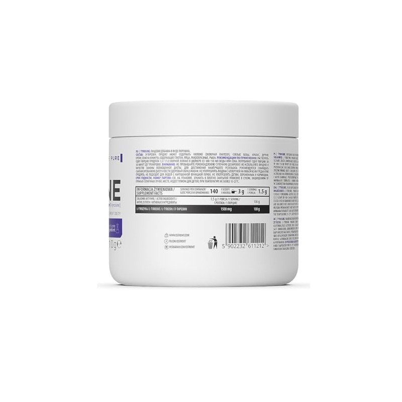 OstroVit Supreme Pure Tyrosine Powder (210 g) Unflavoured - Amino