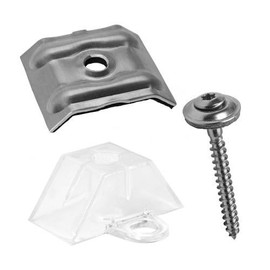 Spacers 76/18 70/18 Trapezoid + Dome Aluminium / Blank + Plunger Screws 4.5 x 55 TX Roof Mounting Trapezoidal Sheet Metal Pack of 25