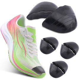 Shoe Filler Insert, Black Shoe Inserts for Shoe Too Big Adjustable Toe Cushion Fillers Make Shoes Fit, Prevent Heel Sliping Shoe Inserts for Sneakers High Heels Flats Boots (Size:4 Pairs)