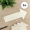 Wooden Sign Arrow Sign Sign 27 x 13 cm Pack