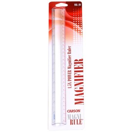 Carson MR-20 MagniRule 1.5x Bar Magnifier with 30 Centimetre Ruler