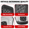 HDBUBALUS White Hard Saddle Bag Lid Bra Covers For Harley