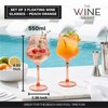 Floating Wine Glasses for Pool (18 Oz | Set of