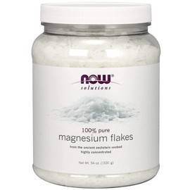 NOW Solutions - Magnesium Flakes, 100% Pure, 54 oz (1531 g) by NOW