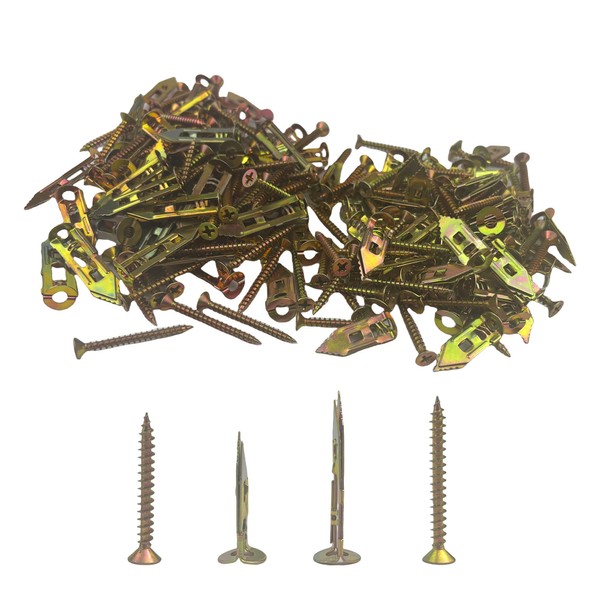 Expansion Screw Set - 100 Sets 2 Different Sizes Expansion