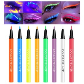 Multicolor Eyeliner Liquid Eyeliner Highlighter Pen Paint Face Paint Luminous Pen Color Totem Pen Waterproof, Sweatproof, Durable, Quick Dry