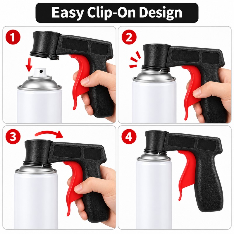 Portable Spray Can Trigger Handle Grip – Reusable Aerosol Paint