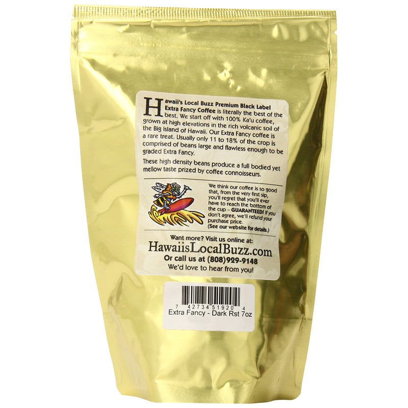 Hawaii's Local Buzz Premium Black Label Extra Fancy, Dark Roast