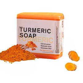 Jabón De Jengibre Y Cúrcuma Para El Acné Y Las Manchas Oscuras, Todo Tipo De Piel,barra De Jabón Para La Cara Cuerpo Limpieza Baño Jabón Para Mujeres 