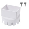 7.62 * 10.16cm/3 * 4in White-PVC Downspout Adapter, Connects Downspout