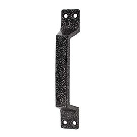 Heavy Duty Metal Door Handle for Grab - Black Rustic Iron Pull Entry Handles - Stainless Steel Gate Pulls