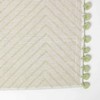 Homescapes Green Zigzag Bath Mat 50 x 80 cm Tufted