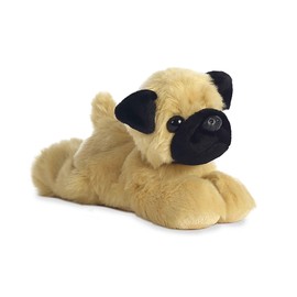 Aurora® Adorable Mini Flopsie™ Mr.Pugster™ Stuffed Animal - Playful Ease - Timeless Companions - Brown 8 Inches